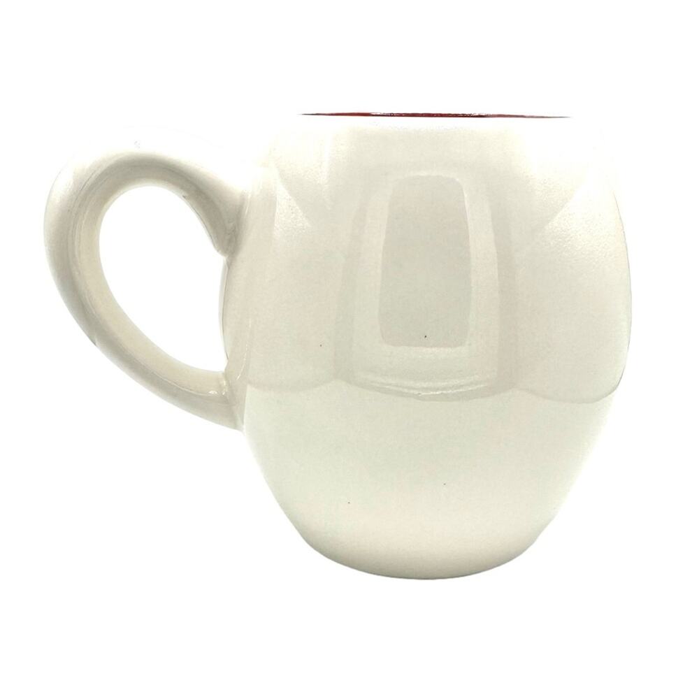 Rae Dunn Joy Mug Coffee Tea Artisan Collection Christmas Holiday Cabin Trees - Picture 2 of 5